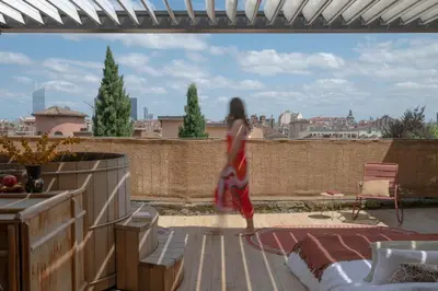 Balcon ou terrasse dans l'établissement MiHotel - La Maison Rose