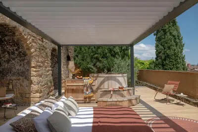 Balcon ou terrasse dans l'établissement MiHotel - La Maison Rose
