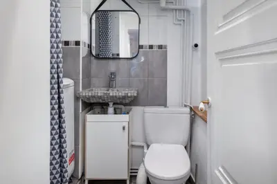 Salle de bains dans l'établissement Le Savoir