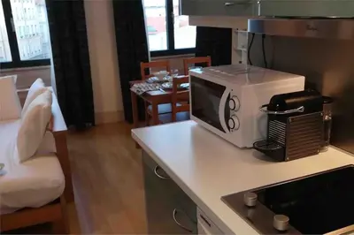 Cuisine ou kitchenette dans l'établissement Le Rhône à vos pieds, Bellecour à quelques pas
