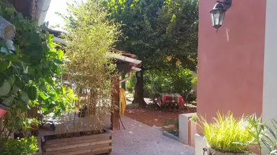 Jardin de l'établissement Chambre privée Lyon