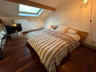Un ou plusieurs lits dans un hébergement de l'établissement Chambre privée Lyon