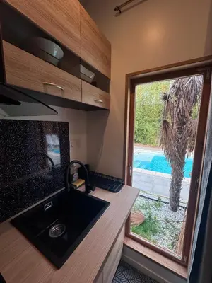 Piscine de l'établissement Chalet cosy et coconing ou située à proximité