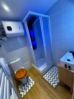 Un ou plusieurs lits dans un hébergement de l'établissement Chalet cosy et coconing