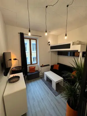 Un ou plusieurs lits dans un hébergement de l'établissement Appartement centre de lyon
