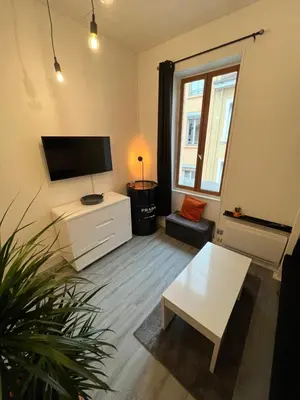 Télévision ou salle de divertissement dans l'établissement Appartement centre de lyon