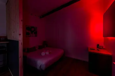 Un ou plusieurs lits dans un hébergement de l'établissement All in Lyon | Studio calme en centre-ville