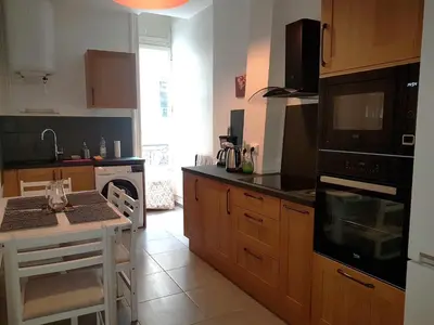 Cuisine ou kitchenette dans l'établissement Le Couvent Saint Vincent