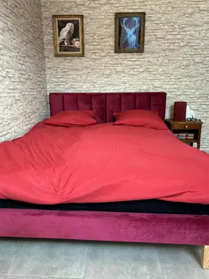Un ou plusieurs lits dans un hébergement de l'établissement La chambre des secrets Perougien