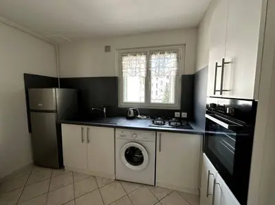 Cuisine ou kitchenette dans l'établissement Appartement 6 places, 3 chambres