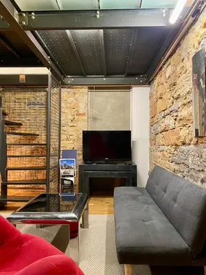 Télévision ou salle de divertissement dans l'établissement Loft moderne & cosy Terreaux / Croix Rousse - Courts et longs séjours