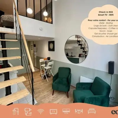Suite Titouan - Appartement 2 personnes - Check in h24 & Wifi