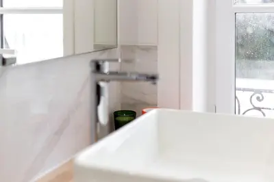 Cuisine ou kitchenette dans l'établissement All in Lyon | Studio neuf design – 2ᵉ étage