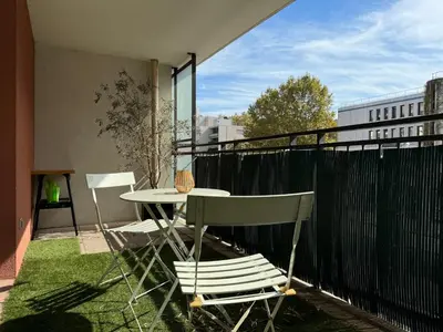 Balcon ou terrasse dans l'établissement Le tête dOr, BNBConciergerie