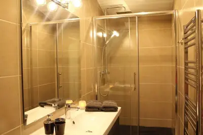 Salle de bains dans l'établissement Duplex cosy avec terrasse/Part-Dieu