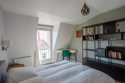 Un ou plusieurs lits dans un hébergement de l'établissement Lyon Premium - Aux Berges du Rhône