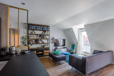 Coin salon dans l'établissement Lyon Premium - Aux Berges du Rhône
