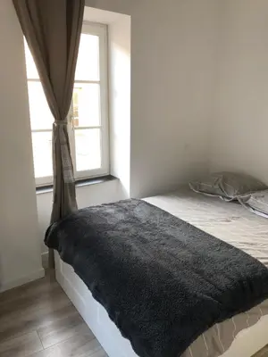 Un ou plusieurs lits dans un hébergement de l'établissement Joli logement au centre de Trévoux