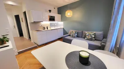 Cuisine ou kitchenette dans l'établissement Escale 2 - Part Dieu