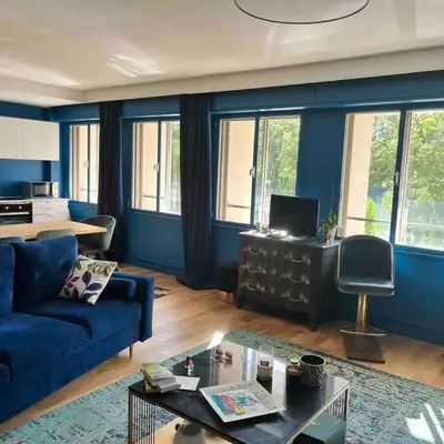 Appartement spacieux 2 chambres avec vue sur le Rhône et parc