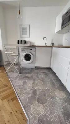 Cuisine ou kitchenette dans l'établissement Escale 1 - Part Dieu