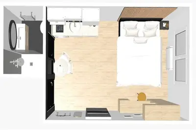 Cuisine ou kitchenette dans l'établissement Blackwood-parking privé gratuit