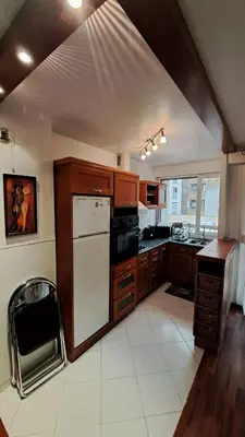 Cuisine ou kitchenette dans l'établissement Studio cosy 33 m² limite Lyon. Parking privatif.