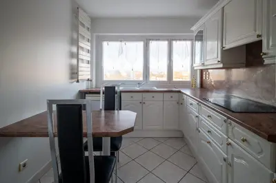 Cuisine ou kitchenette dans l'établissement APPARTEMENT ARENA/ GROUPAMA STADIUM/ EUREXPO