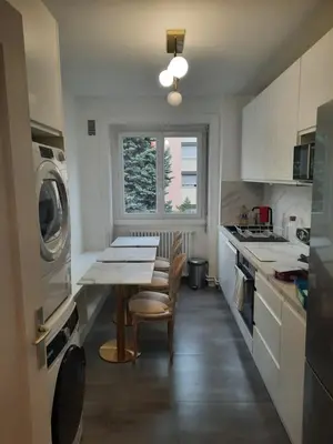 Cuisine ou kitchenette dans l'établissement Guillaume Cityscape