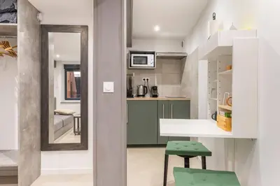 Cuisine ou kitchenette dans l'établissement studio Vieux Lyon