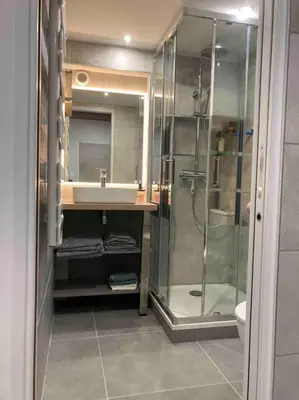 Salle de bains dans l'établissement studio Vieux Lyon