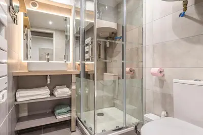 Salle de bains dans l'établissement studio Vieux Lyon