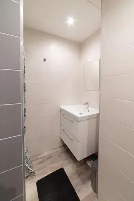 Salle de bains dans l'établissement Studio Green Groupama Lyon , Eurexpo Aréna