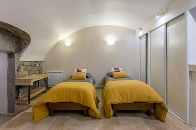 Un ou plusieurs lits dans un hébergement de l'établissement le loft du vieux lyon