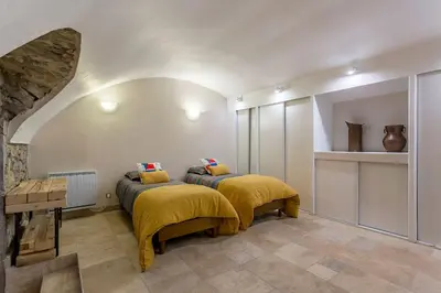 Un ou plusieurs lits dans un hébergement de l'établissement le loft du vieux lyon