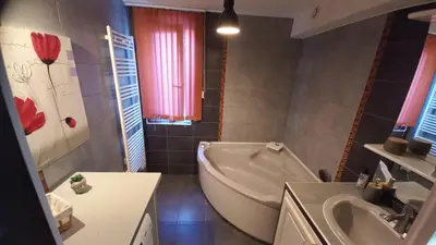 Salle de bains dans l'établissement Plaisir des prés - Appartement T3, jardin, parking