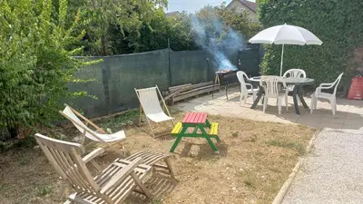 Jardin de l'établissement Plaisir des prés - Appartement T3, jardin, parking