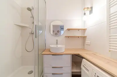 Salle de bains dans l'établissement Le St Antoine cosy 4 pers Lafayette Part Dieu