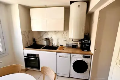 Cuisine ou kitchenette dans l'établissement Appartement 3 chambres + parking à Lyon 7