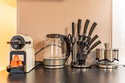 Plateau bouilloire dans l'établissement Joli T2 avec garage gratuit et balcon