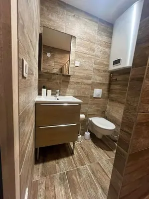 Salle de bains dans l'établissement Studio rénové à 15 min de Lyon