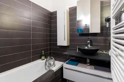 Salle de bains dans l'établissement Appartement à 3 min des Jacobins