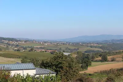 Paysage naturel près de le chalet