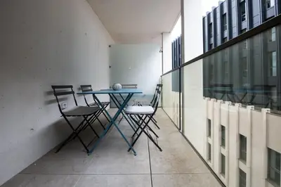 Balcon ou terrasse dans l'établissement Le Cosmo - Premium apartment w/ terrace- Part Dieu