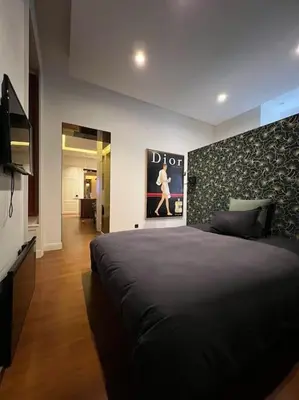 Un ou plusieurs lits dans un hébergement de l'établissement Stunning apartment in the center of Lyon !