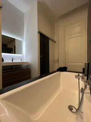 Salle de bains dans l'établissement Stunning apartment in the center of Lyon !