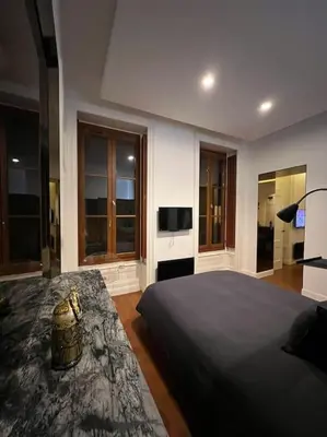 Télévision ou salle de divertissement dans l'établissement Stunning apartment in the center of Lyon !
