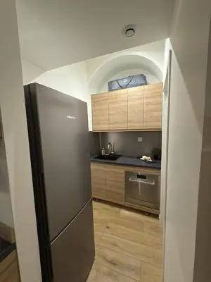 Cuisine ou kitchenette dans l'établissement Presqu'ile Saint Nizier coeur de Lyon classé 4*