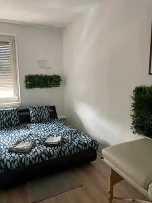 Un ou plusieurs lits dans un hébergement de l'établissement Appartement cosy LYON