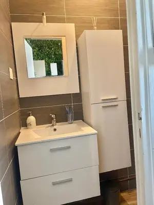 Salle de bains dans l'établissement Appartement cosy LYON
